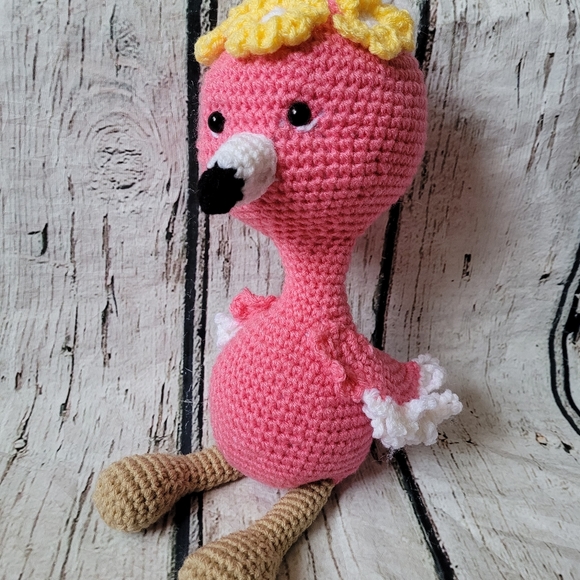 New Crochet Flamingo Doll - Picture 11 of 16